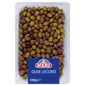 Vaschetta di olive nere leccino intere