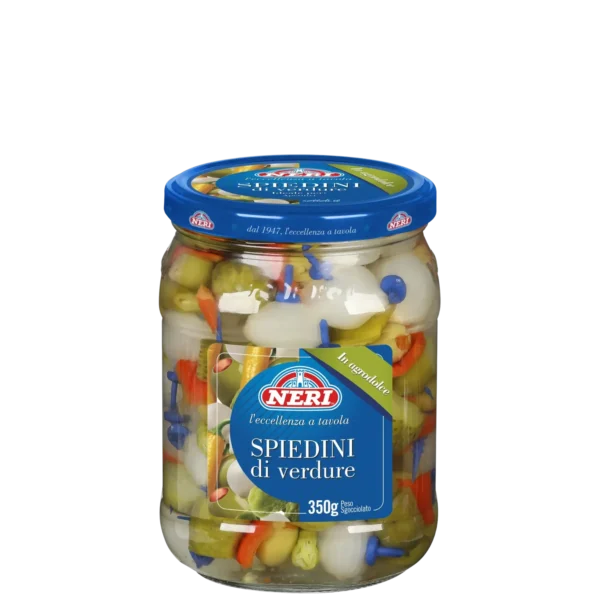 Spiedini di verdure in agrodolce