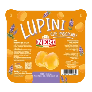 Snack di lupini in vaschetta