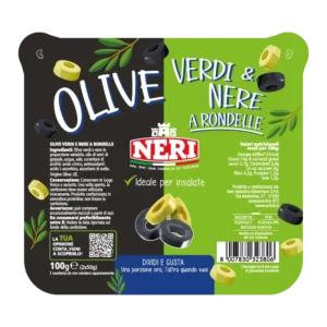 Snack di olive mix a rondelle